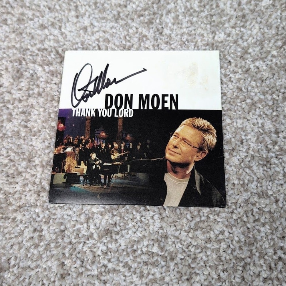 Don Moen Thank You Lord CD Signed Autographed Advance Release 2004 Worship Music